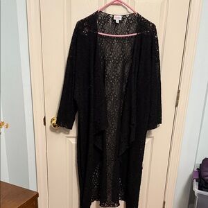 LuLaRoe Elegant Black Lace Top